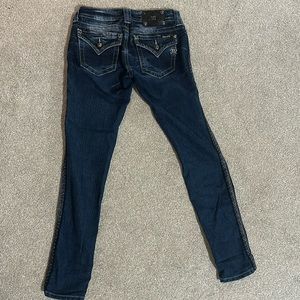 Miss Me denim straight leg jeans sz 28. Inseam 31” inseam.